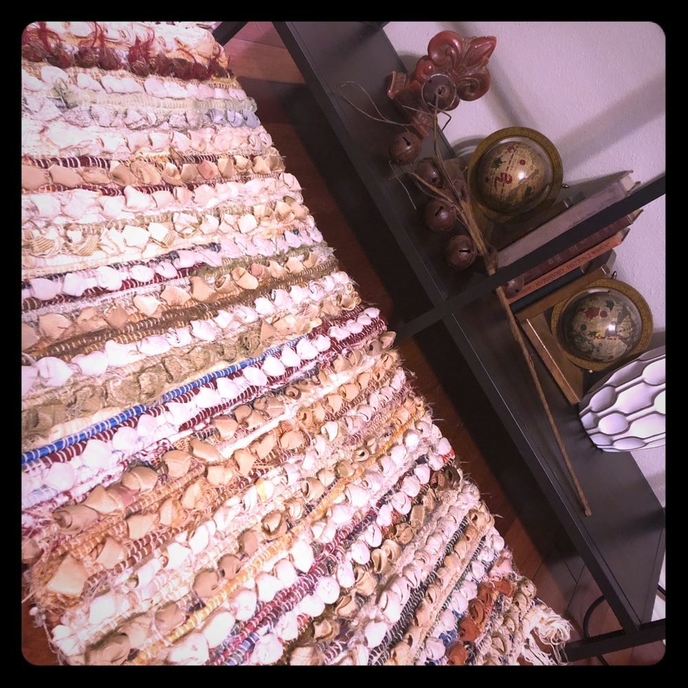 Handloomed 3’ x 2’ Pier 1 Imports Throw Rug